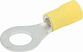 Yellow 5/16' Ring Connector, Pack of 100