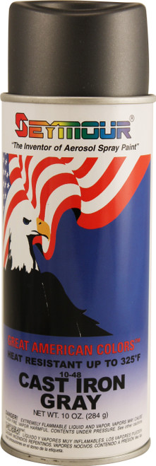 Seymour 10 oz. Spray Paint, Cast Iron Grey, Pack of 6