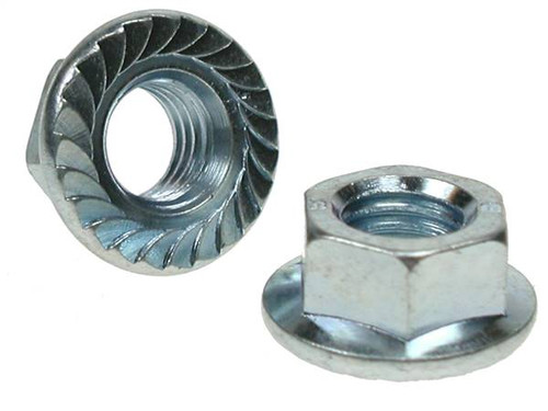 10mm x 1.5mm Serrated Flange Hex Nut, Pack of 100