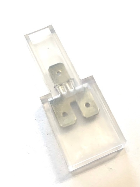 Fully Insulated Flat 2 Male Spade to Single Male Spade, Pack of 5