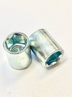 8mm x 1.25mm Special Round Nut w/Socket Drive, Pack of 10