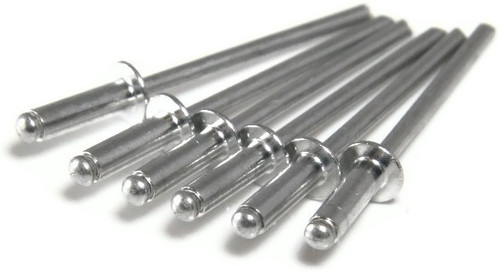 Aluminum/Aluminum Rivet 1/4" Diameter, .376-.500, Pack of 100