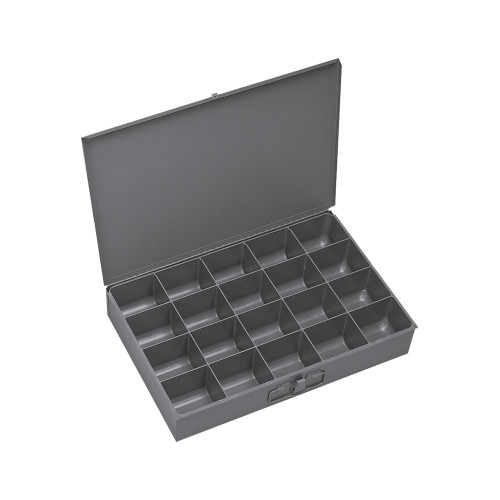 LARGE STEEL COMPARTMENT BOX, 20 OPENING