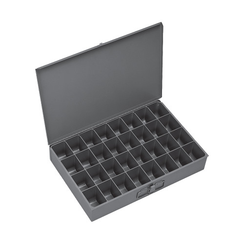 LARGE STEEL COMPARTMENT BOX, 32 OPENING