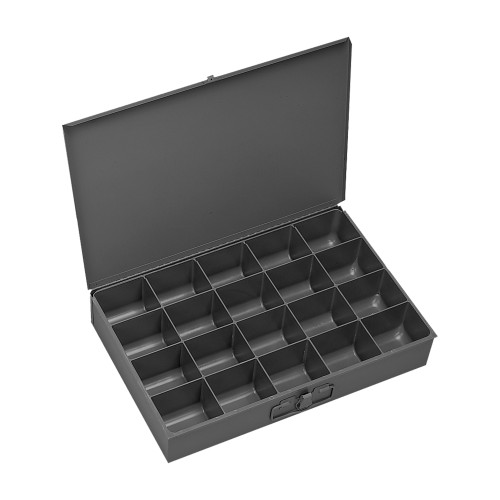 SMALL STEEL COMPARTMENT BOX, 20 OPENING