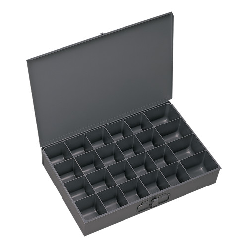 SMALL STEEL COMPARTMENT BOX, 24 OPENING
