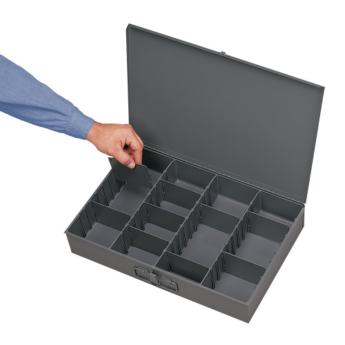 SMALL STEEL COMPARTMENT BOX, ADJUSTABLE