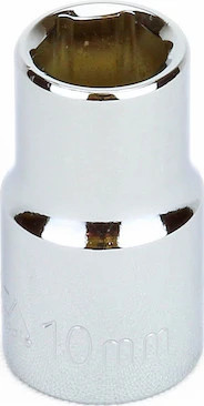 10mm 3/8" Drive Socket, 6 Point, Pack of 2