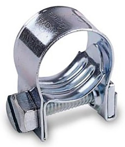 11.5mm-13.5mm Fuel Injection Hose Clamp, Zinc Plated, Pack of 10