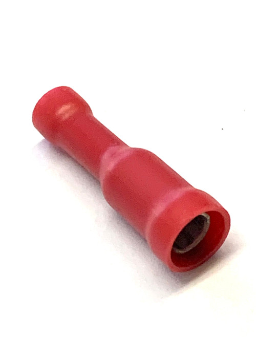 Red Female Bullet Connector, .157 Diameter, Pack of 100
