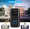 Video Doorbell Camera with Chime, Wireless Smart with Free Cloud Storage, PIR Motion Detection, 2-Way Audio, 166°Wide Angle, Night Vision, IP65 Weatherproof for Home Security