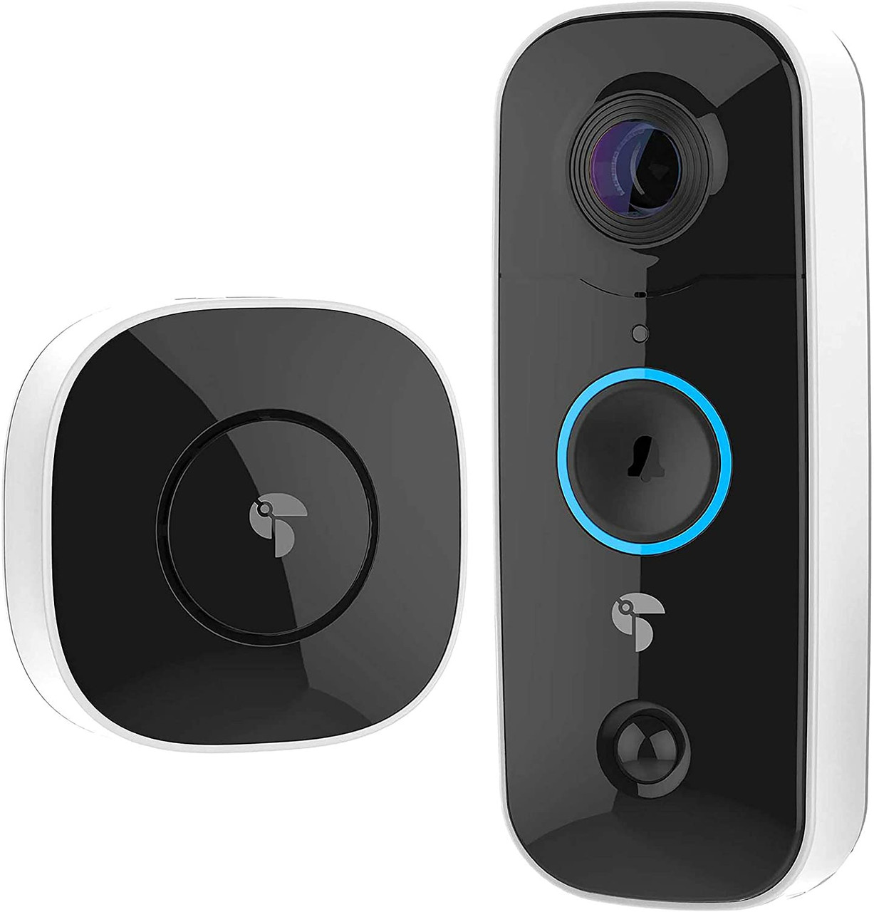 TOUCAN Video Doorbell Camera 1080p HD with Chime, Doorbell Camera with Motion Detector, Wifi Video Doorbell, Camera Doorbell Night Vision, 180° Wide.