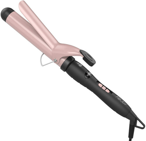 Abody Curling Tong, 32mm Hair Curling Wand Professional Hair Curling Iron of Ceramic Tourmaline Barrels