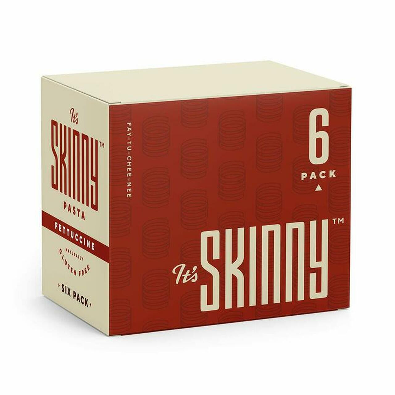 It’s Skinny Fettuccine, Healthy, Low-Carb, Low Calorie Konjac Pasta, Fully Cooked & Ready to Eat, Keto, Gluten Free, Vegan & Paleo-Friendly, 6-Pack