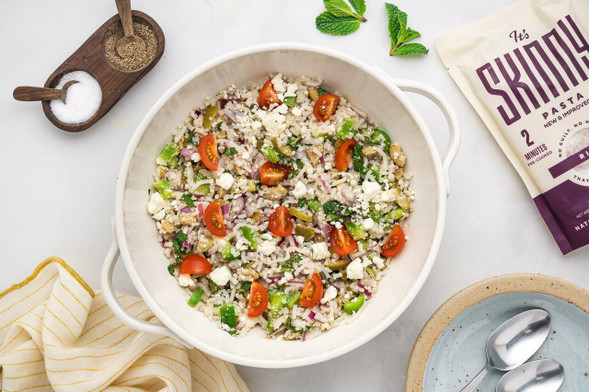 Low-Carb Greek Rice Salad