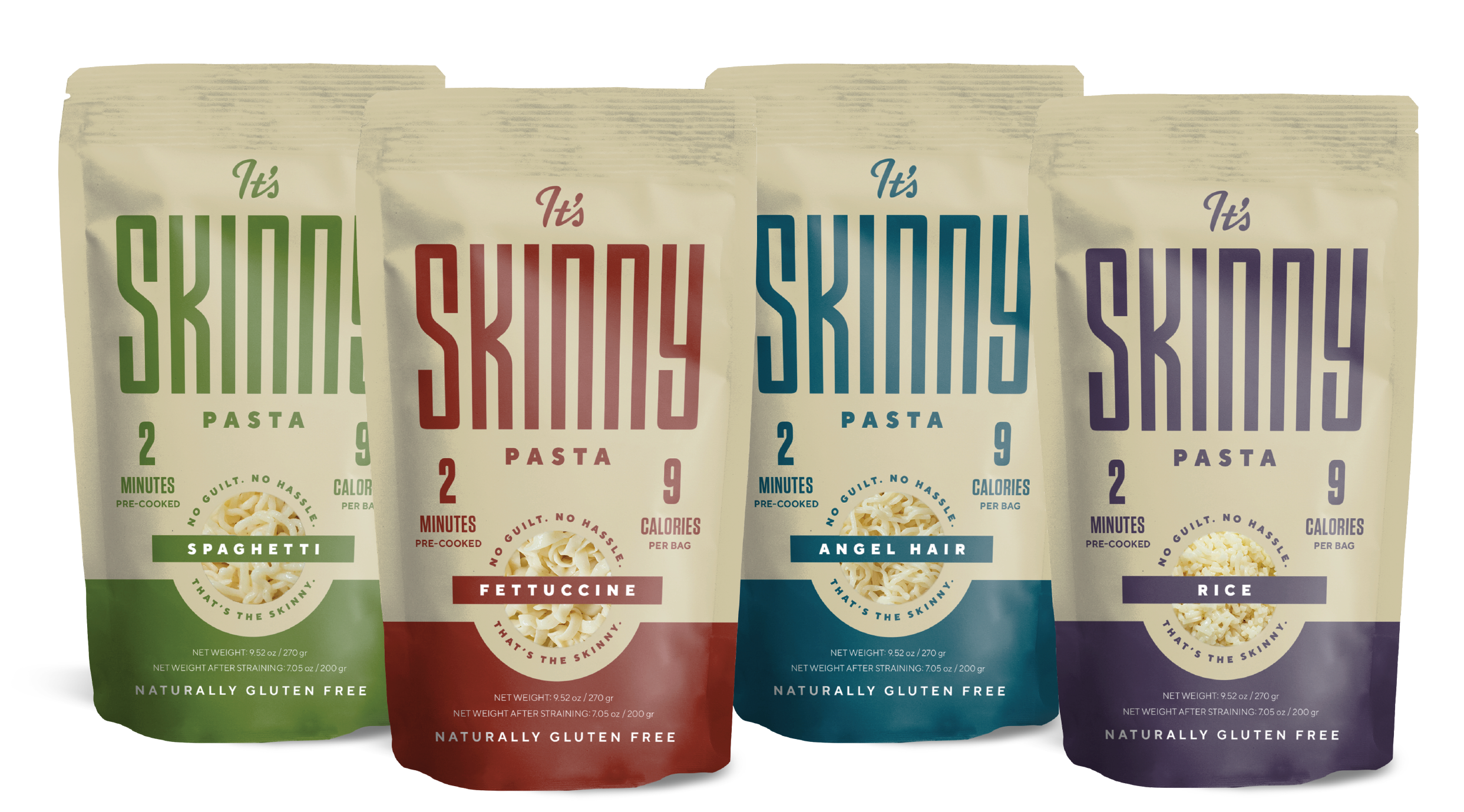  It's Skinny Variety Pack — Healthy, Low-Carb, Low Calorie  Konjac Pasta — Fully Cooked and Ready to Eat — Keto, Gluten Free, Vegan,  and Paleo-Friendly (6-Pack)