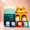 The Perfect Pause Gift for Mom with book candles and tea Joyce’s Baskets Miami