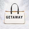Getaway Canvas Tote Florida Beach Tote Joyce’s Baskets Miami