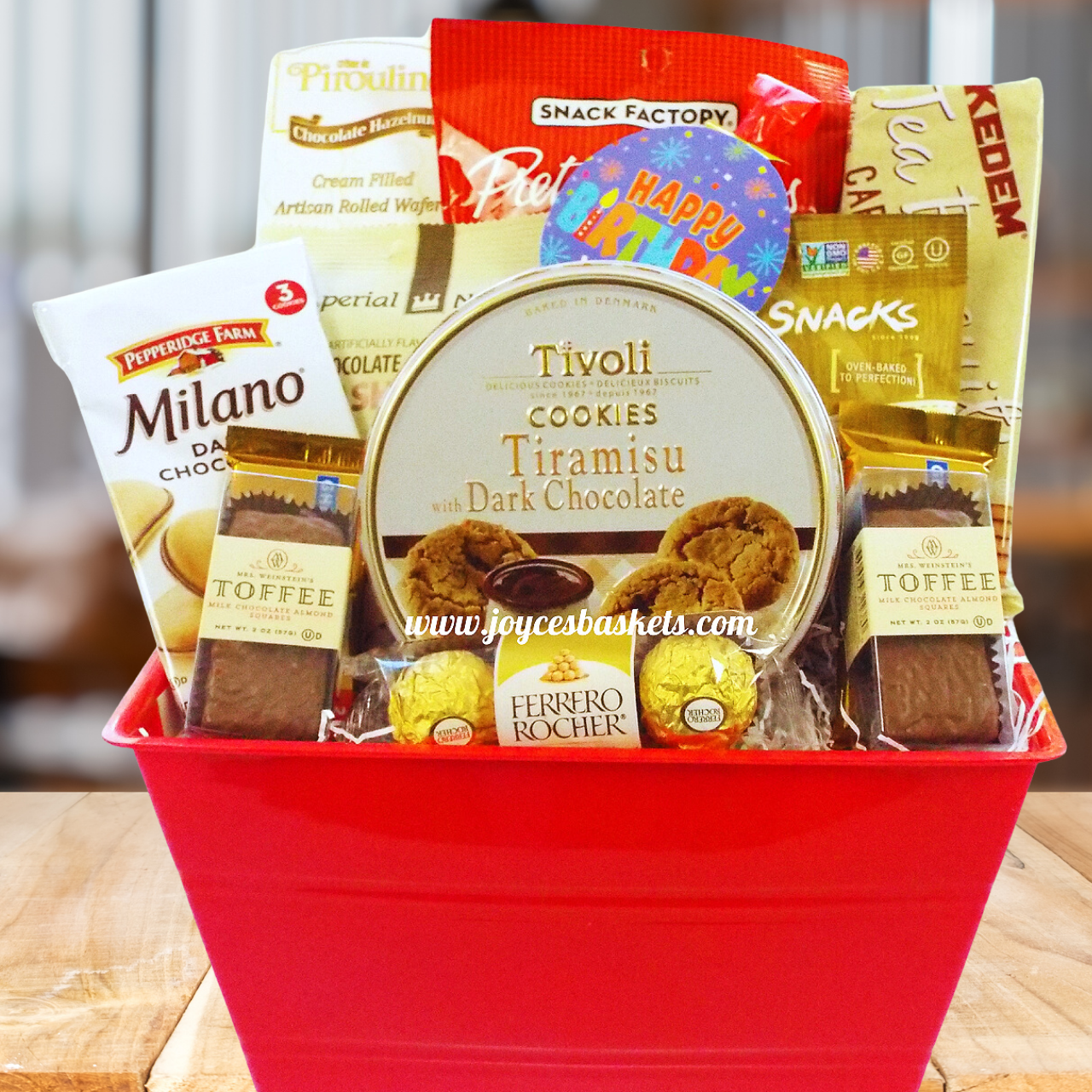 Kosher Birthday Gift Basket. Send birthday greeting to someone special.
