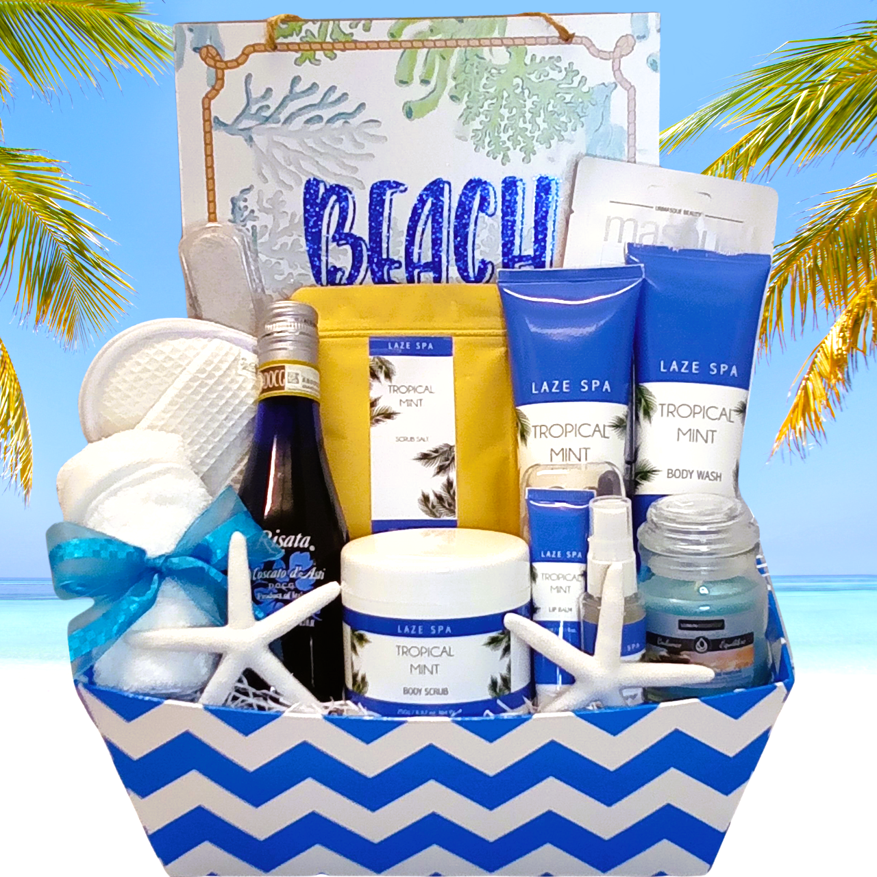 Florida Beach Vibes - Gift Basket - Great idea for vacations and travel