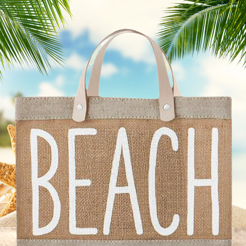 Canvas Beach Tote  - Great for a trip on the beach!