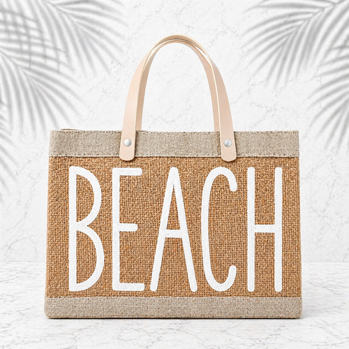 Canvas Beach Tote Beach Bags Joyce’s Baskets Miami