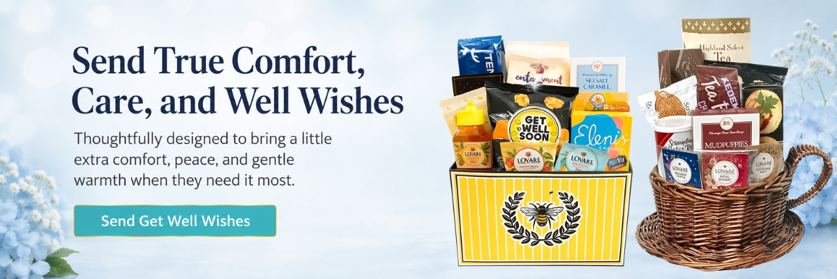 Get well gift baskets of comfort from Joyce&rsquo;s Baskets Miami