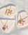 Earth + Letter Charm Necklace