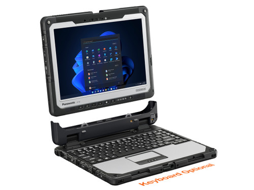 CF-33 Toughbook tablet and keyboard docking view CF-33 Toughbook tablet and keyboard docking view