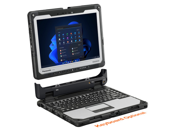 CF-33 Toughbook tablet and keyboard docking view