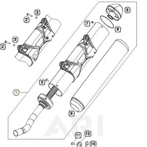 SILENCER 125 EXC (50405083000) (50405083000)