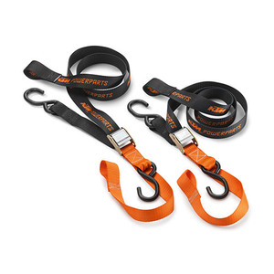 KTM Lashing Strap Set with Rubberised hooks (77512950200)