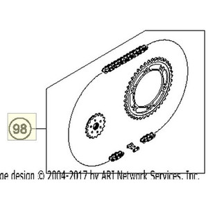 DRIVETRAIN KIT 690DUKE 16T/40T | As Required (00050002025) (00050002025)