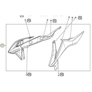 Spoiler set MC 50 2021 WITH DECAL (45308054000FBA) (45308054000FBA)