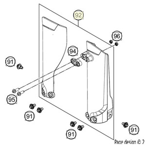 Fork protection kit MC 50/65 2021 (46301094000FB) (46301094000FB)