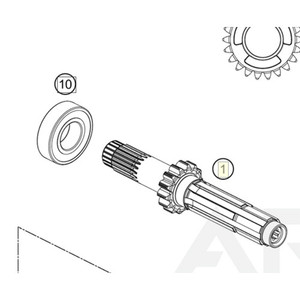 Drive Shaft Assy. not=14 (50533001000) (50533001000)