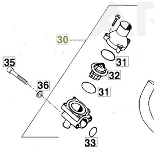 THERMOSTAT CPL. 70 DG LC4ྚ (58335013044) (58335013044)