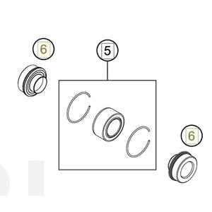 Bearing bush 14x15/23,5x14,45 cpl. (46181307E) (46181307E)