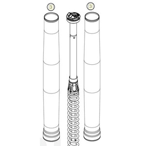 Fork outer tube 49,13x550 dt54 db60 (48601099) (48601099)