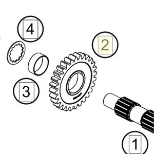 Idler gear 2 nd. (47233012000) (47233012000)