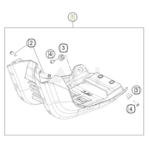 A46003090044  Skid plate (A46003090044)
