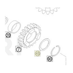 STOP DISK 22,2X27,8X1 (50333045000) (50333045000)