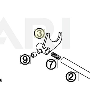 SHIFT FORK COUNTERSHAFT R/S (46034002100) (46034002100)