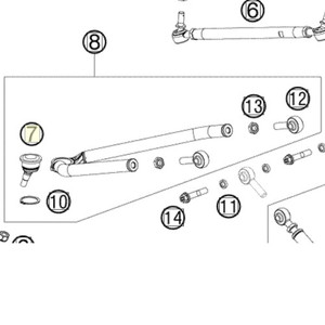 BALL HEAD M10X1,25 (83061001050) (83061001050)