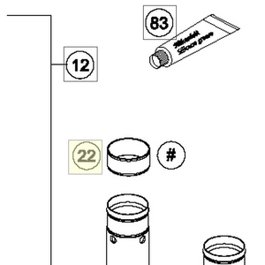 Guide bushing 42x44x20 (43570617) (43570617)