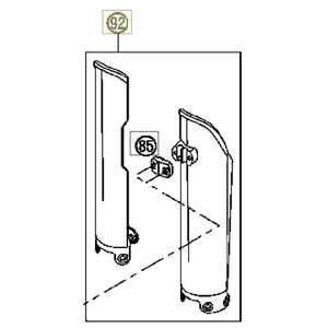 FORK PROT. L/S +R/S ORG 02 (5900109400004) (5900109400004)