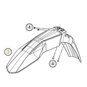 front fender with decal (A54008010000FBA) (A54008010000FBA)