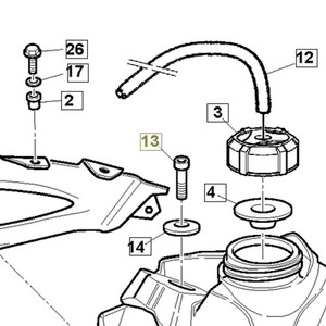 SCREW TCEI M6X1-CH5-L16 (60ND07335)