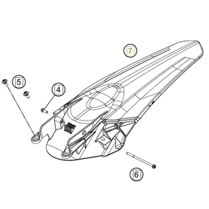 Rear fender with decal (A54008013000FB)