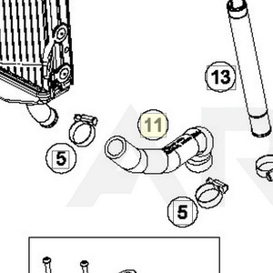 PREFORMED HOSE WATER PUMP (79235027000)